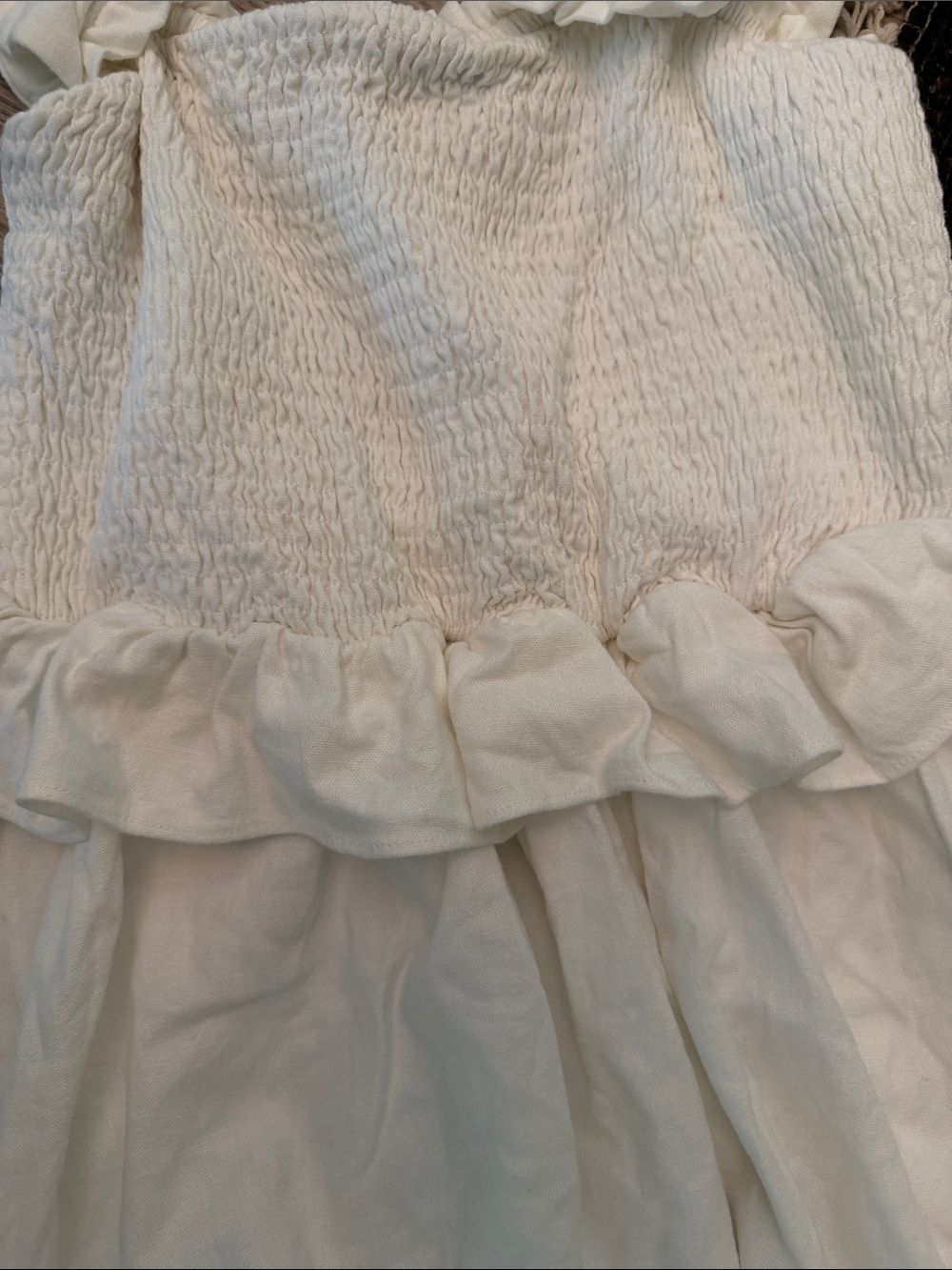Tularosa White Mini Ruffle Sundress - Picture 4 of 9